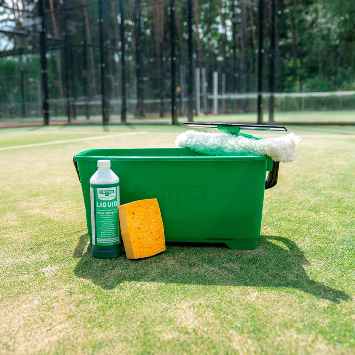 Reinigingsset voor onderhoud van het glas aan uw padelkooi