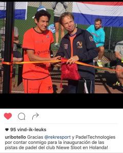 De eerste padelcompetitie