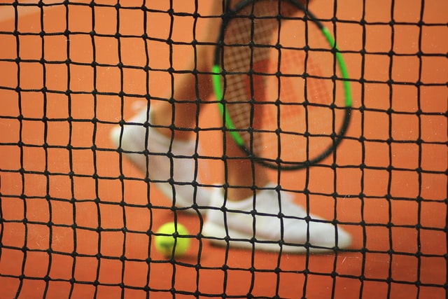 Tennisnetten en materialen ten behoeve van het tennisnet