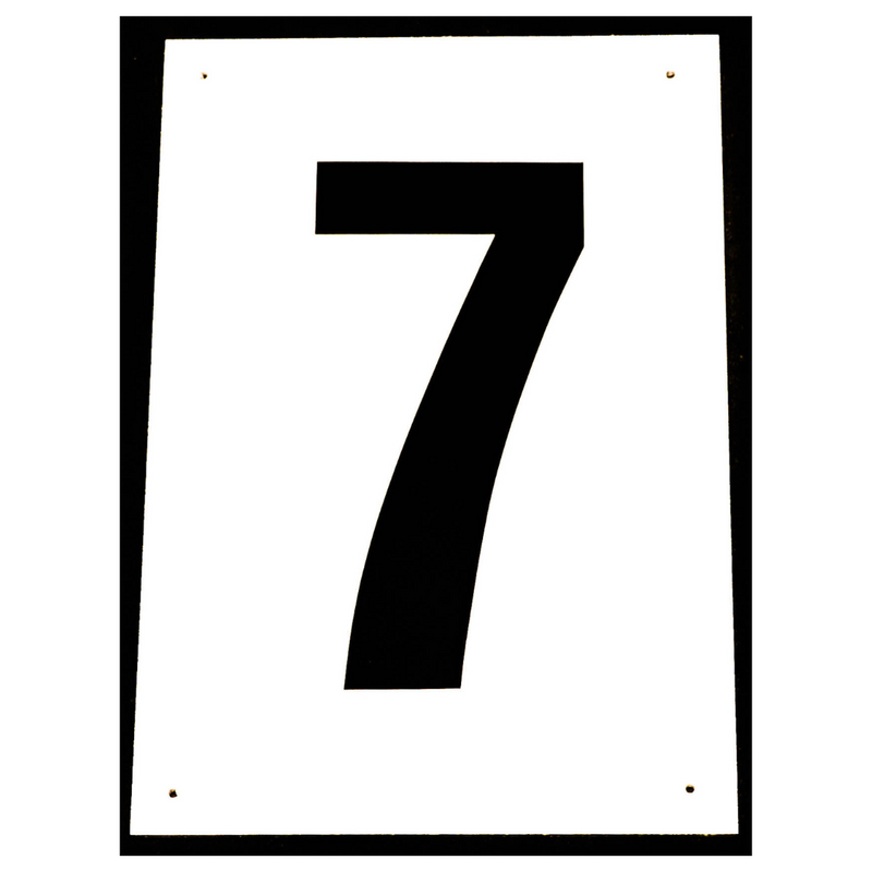 baanbordje nummer 7