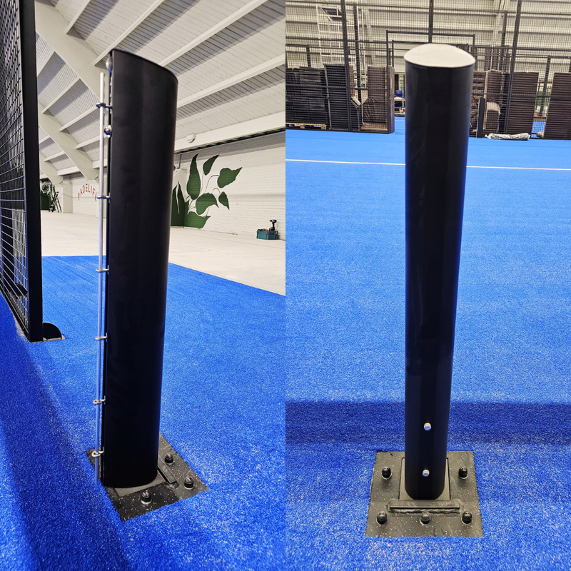 Padel netpaal prestige zwart (zonder windwerk)