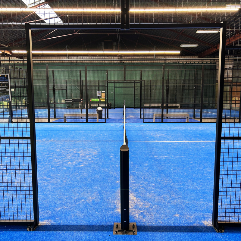 Padel netpaal prestige zwart (zonder windwerk)
