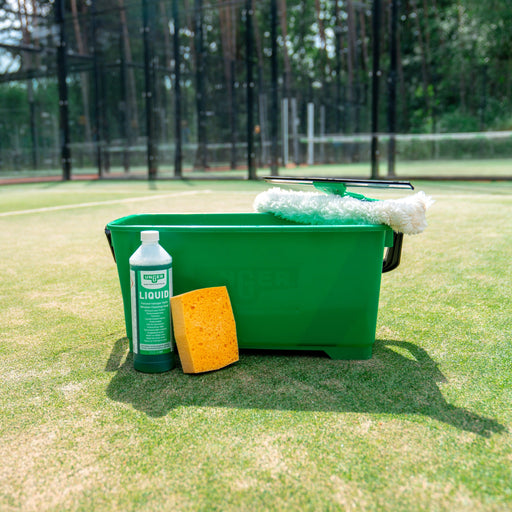 Reinigingsset voor onderhoud van het glas aan uw padelkooi