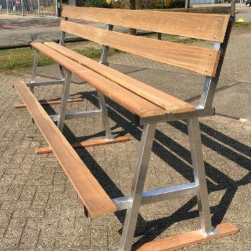 Tribunebank 350cm in PET Bruin