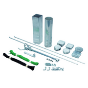 netpaal grondpot rond vierkant