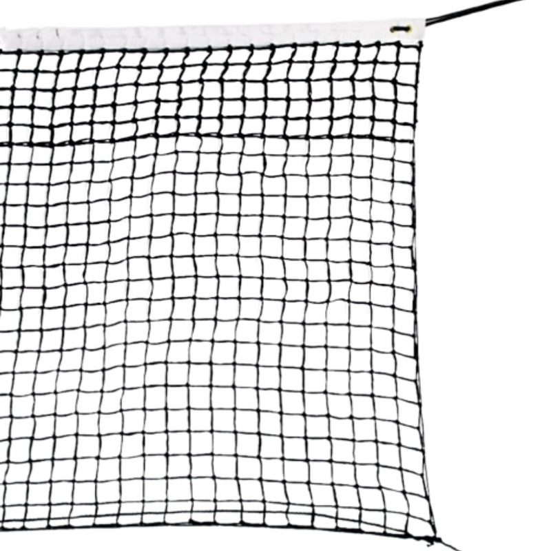 Tennisnet Prestige; zwart; zonder zij- en onderband