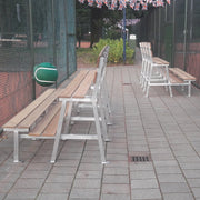 tribunebank 350 centimeter hardhout