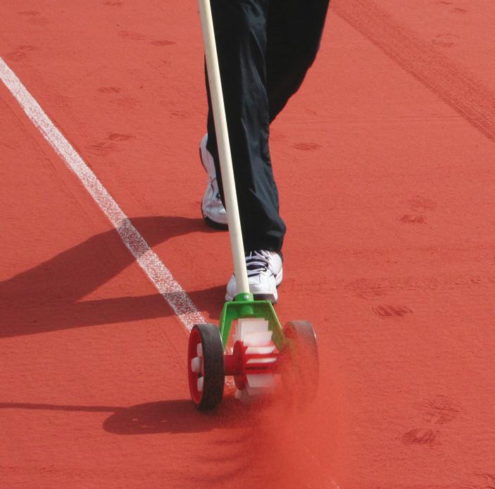 Lijnenveger tennisbaan