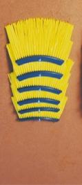 TURBO BEZEM LOSSE BORSTELS PVC GEEL