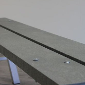 Bank Zonder Rug 180cm in PET Bruin