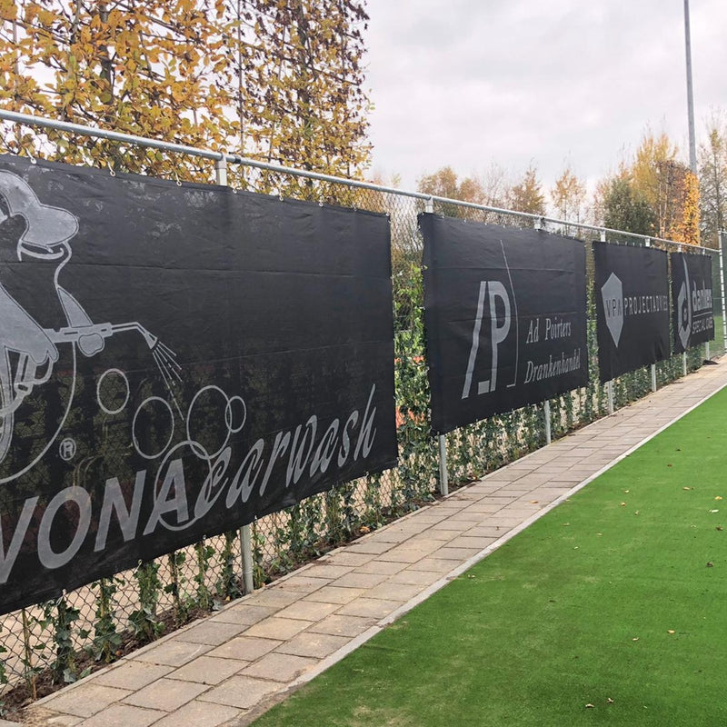 Winddoek Zwart 2x6m